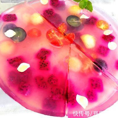 30g白凉粉|这道酷爽冰果冻蛋糕真的是不讲究，有啥放啥都好吃