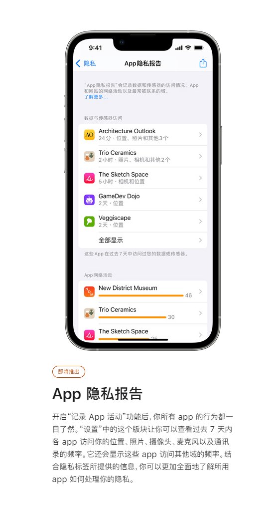 相册|苹果将推出App隐私报告功能 后台悄悄运行的APP会消失吗？