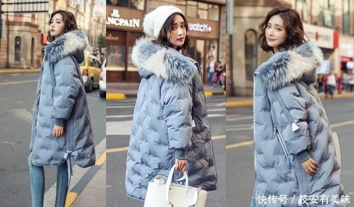 好看|羽绒服如何穿搭才不丑?这7款蓝色羽绒服穿搭,保暖时尚又好看!