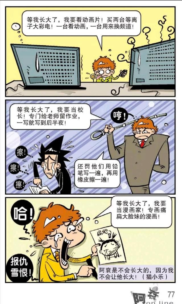 长大|阿衰漫画：阿衰白日梦之：等我长大了……