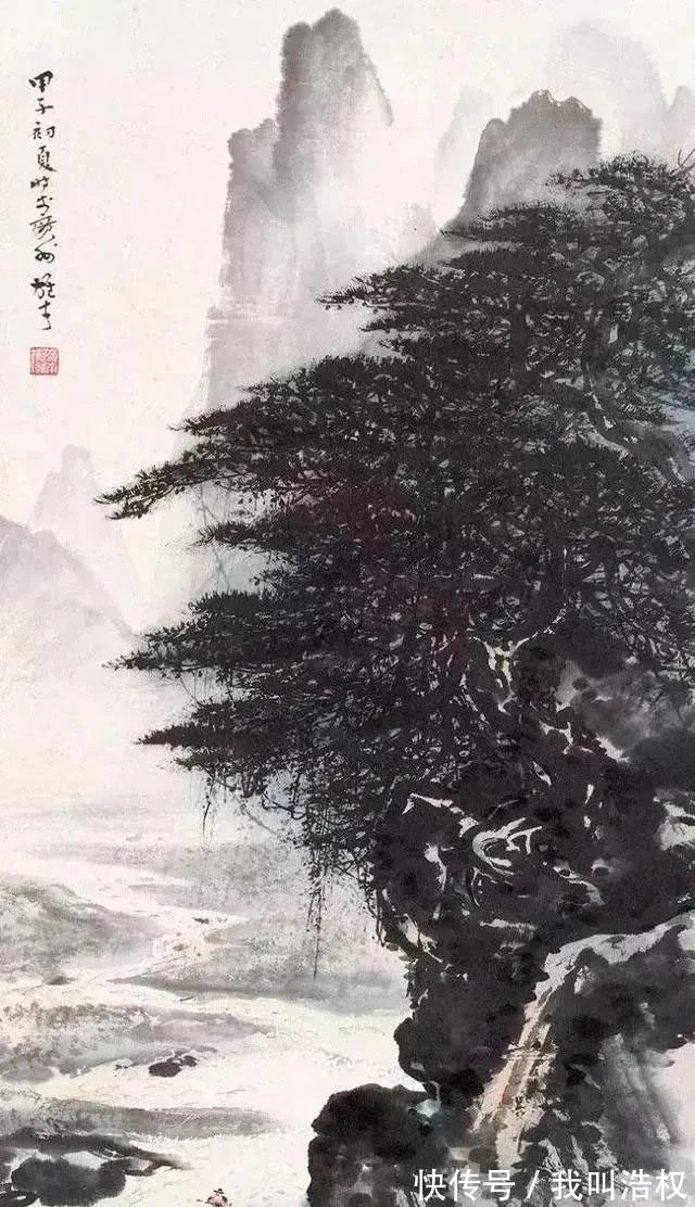 岭南派#三个特点|黎雄才山水画精选