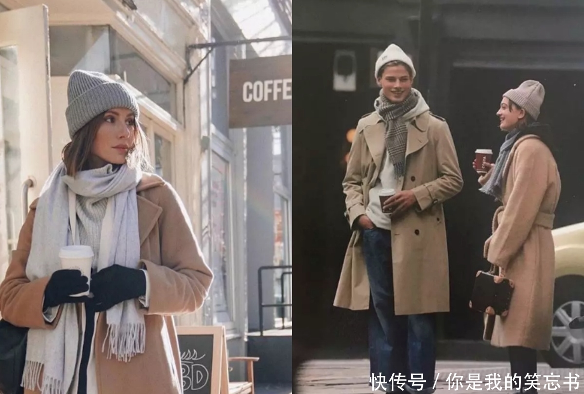 色大衣|大衣再好看,围巾配错也白搭!