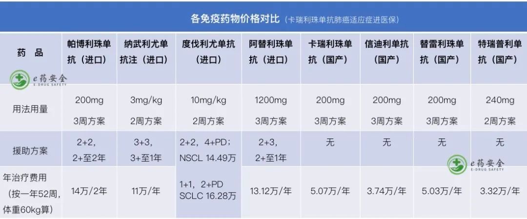 nmp肺癌，靶向及免疫治疗药物汇总表(2022年1月)