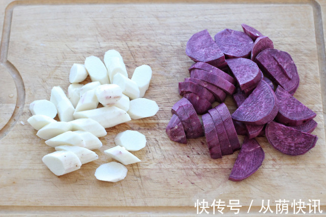 淀粉酶|山药加紫薯做成松软小饼，营养翻倍有益身体健康，比包子馒头简单