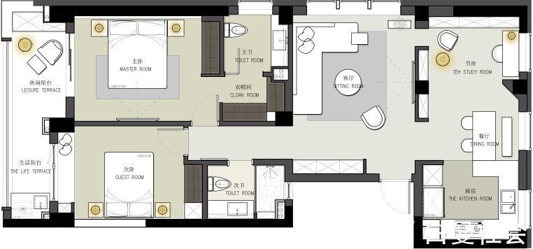 软装|120㎡现代极简风,安静华丽的高级,优雅端庄好大气
