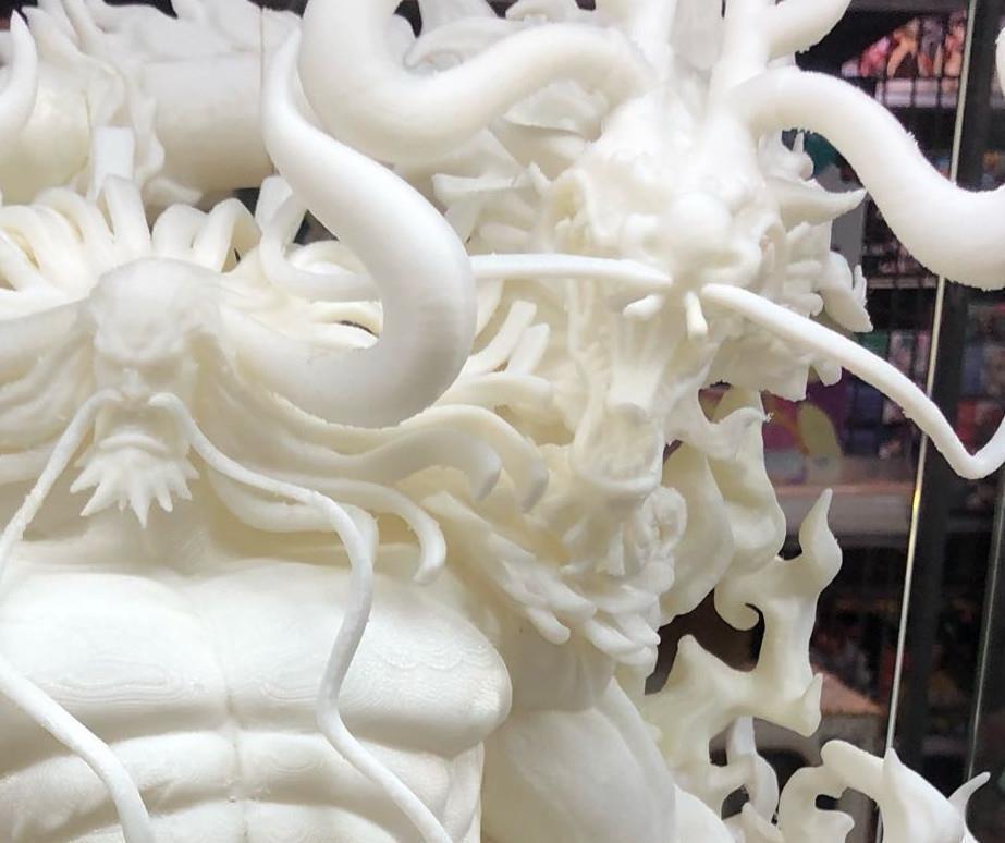 衣服|大神晒未上色凯多手办,全身雪白仿佛白玉,看到衣服后才知买不起