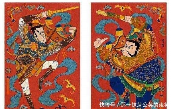 郁垒|过大年贴门神，秦琼尉迟恭两位门神到底谁贴在左边，谁贴在右边？