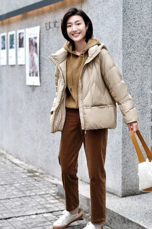 短款|会“打扮”的女人,秋冬穿衣都离这3套羽绒服,保暖不说还时髦
