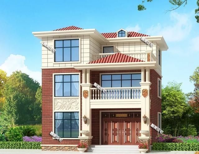 简欧|老家有块小宅基地，盖一栋简欧风格住宅，让父母颐养天年