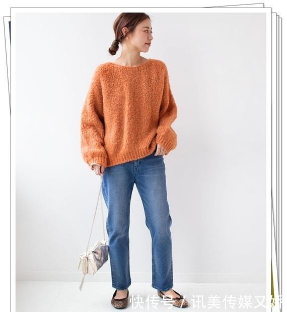 示例|厚实的针织衫怎么搭?15种秋冬穿搭示例,给你温暖可爱的休闲感