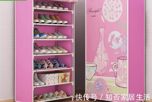 拖鞋|参观新搬来的女邻居家，门口从不堆鞋子，真有创意，干净又整洁！