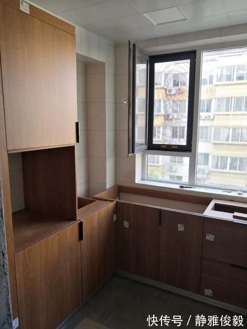 u型|7㎡厨房从硬装到橱柜安装,90后小伙儿忙活50天,完工邻居来围观