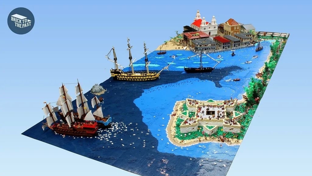 用乐高还原《海贼王》七武海原型“海盗之王”亨利·摩根的故事