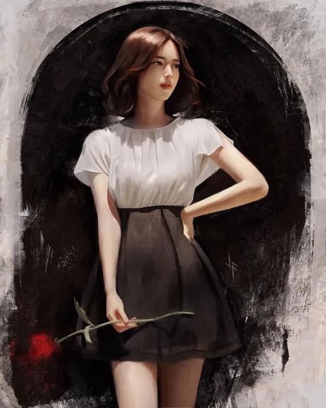 贾斯汀$菲律宾艺术家的绘画作品以女性为主，具有逼真的艺术效果