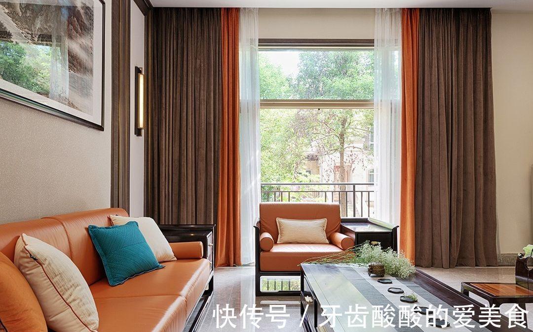 橙黄色|450平的中式别墅，拥有与众不同的清雅，让你领悟中式文化的魅力