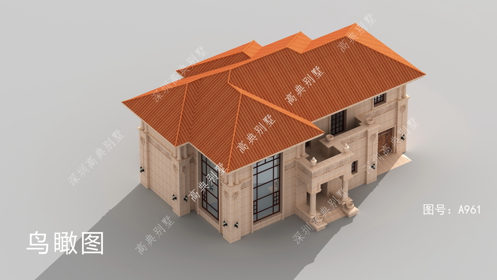 房子|欧式小别墅，外观色彩温暖