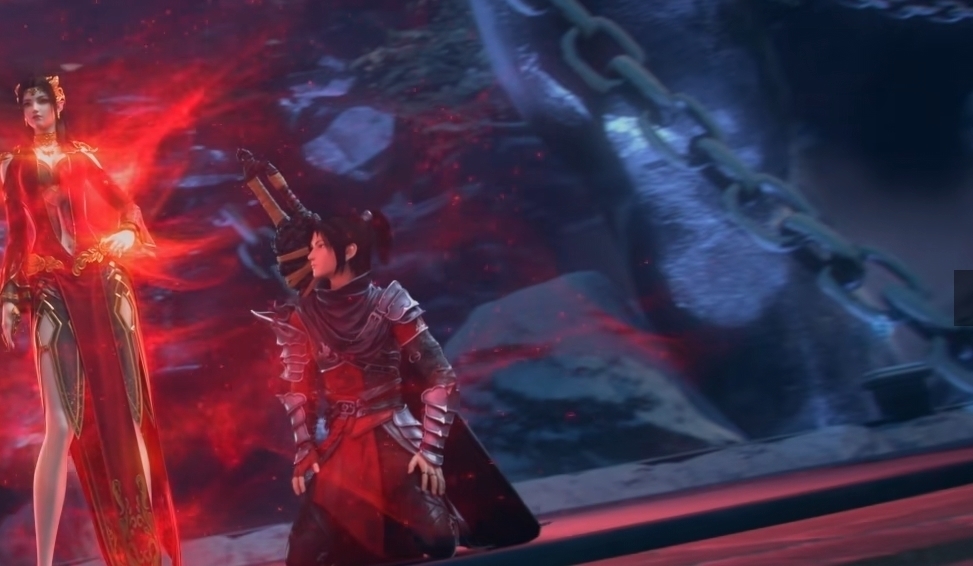 美杜莎女王|斗破:美杜莎女王霸气登场,身形绝美,萧炎跪姿和眼神亮了