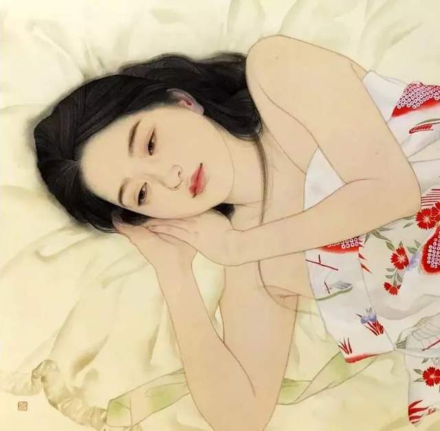 笔下|人称日本最美女画家，竟然这样画美女，极具香艳的极致诱惑