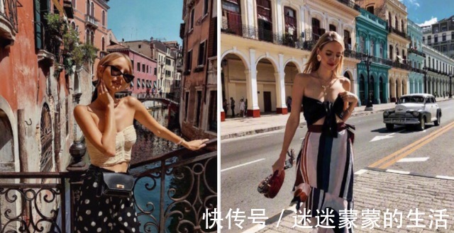 穿搭 这个小个子德国时尚博主,配色能力真绝,优雅显高让人过目不忘!