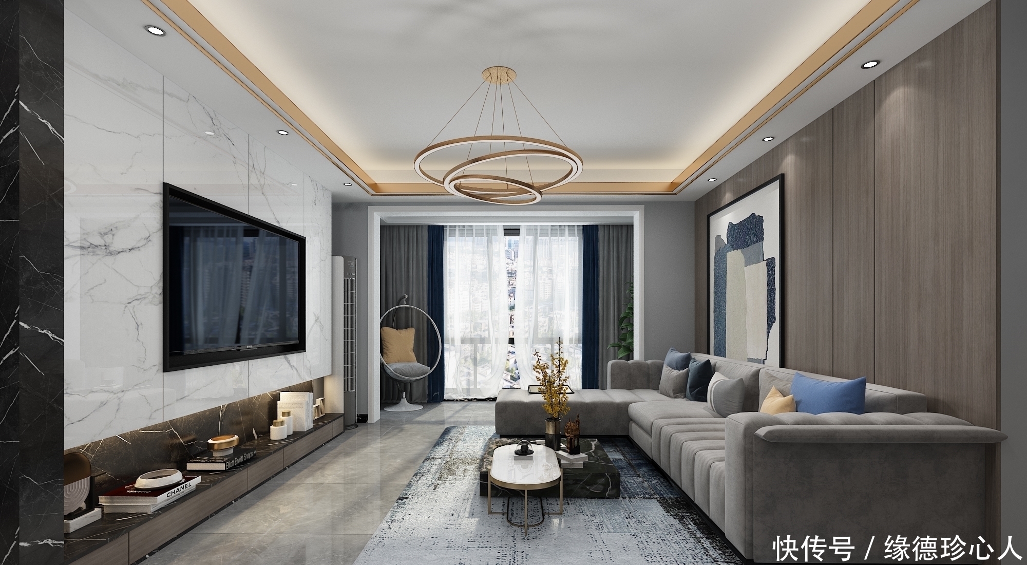 家装|现代轻奢风格装修效果如何轻奢家装的特点介绍