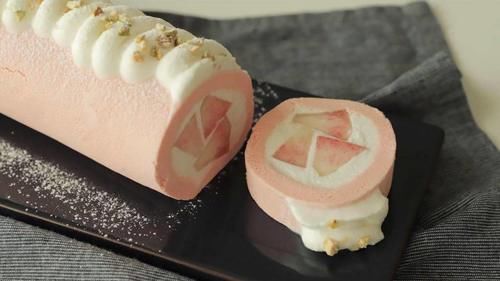 韩国|韩国一夜爆红最美奶油卷超抢镜,粉桃奶油必须get