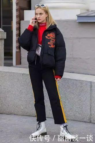 马丁靴的30个穿搭示范，可甜可盐，时髦炸了！