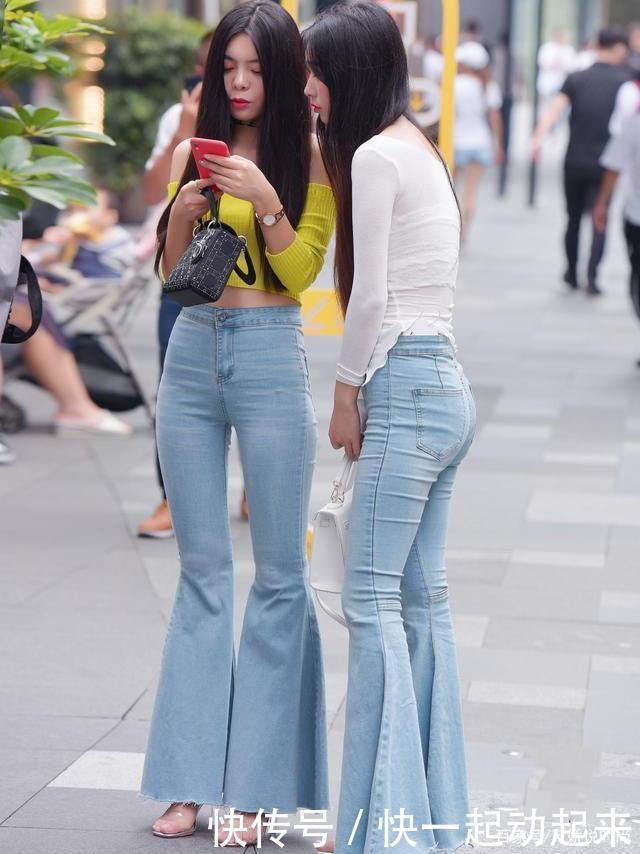 气质|想穿上喇叭牛仔裤,就不能没有一点身材和气质