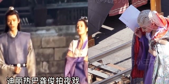 迪丽热巴《安乐传》红裙重回神坛,紫衣霹雳女侠,刘宇宁白衣爱了