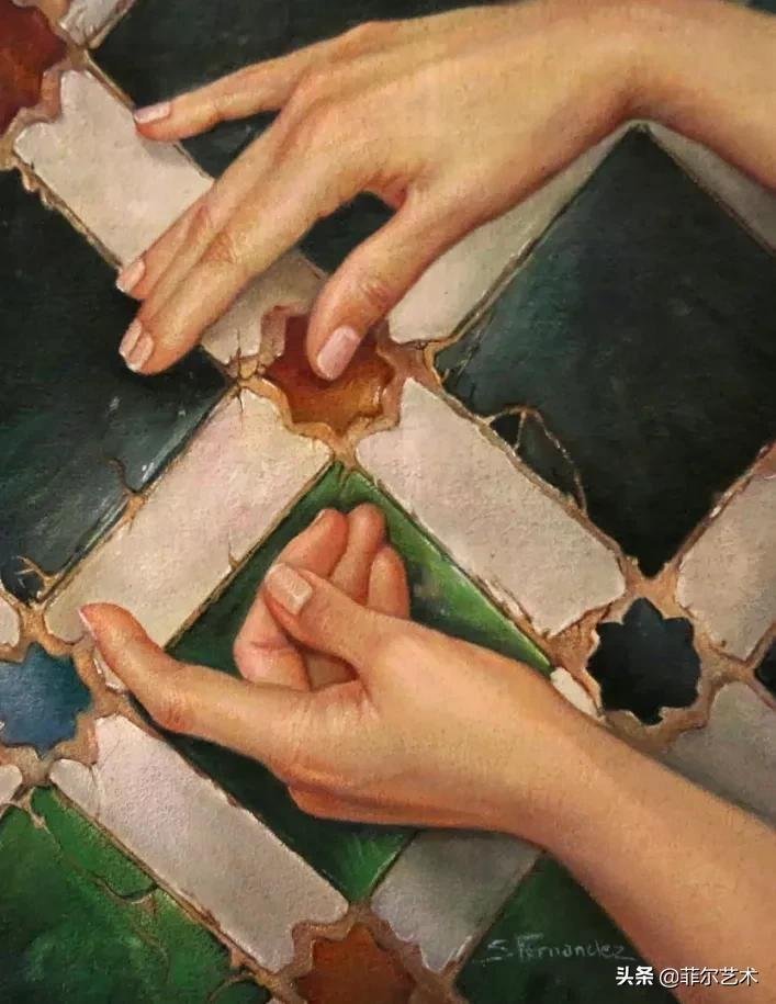 女画家@女画家索莱达·费尔南德斯画笔下的女子人物沉稳自然,美丽优雅