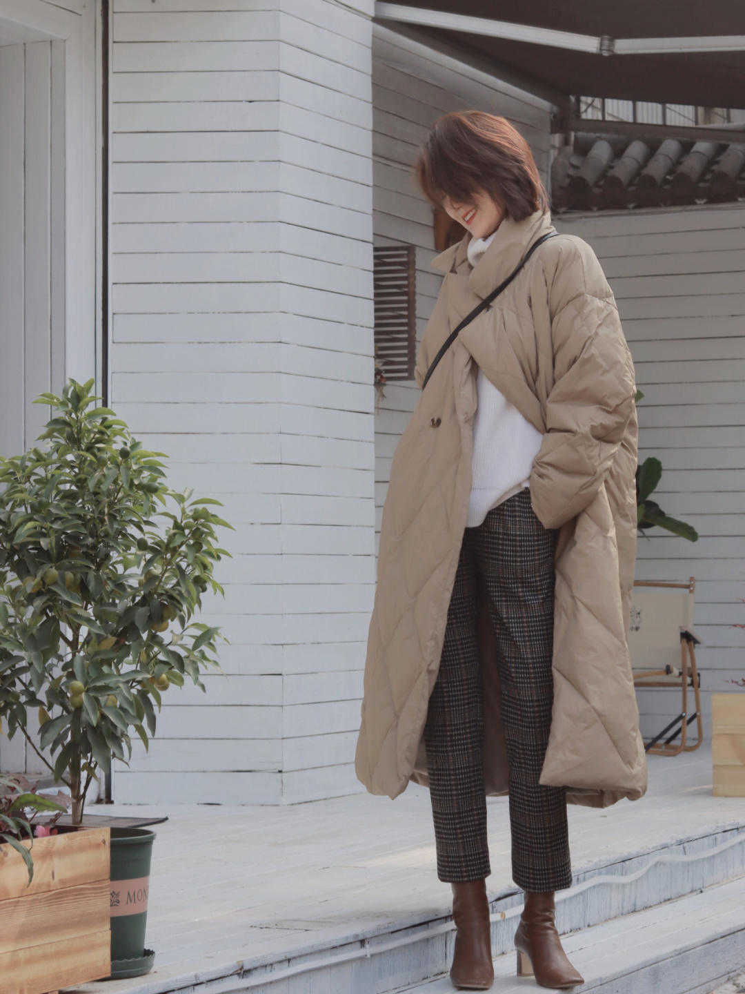 廓形|秋冬,还没备长款羽绒服,选这4套能让你提升气质,精致又保暖