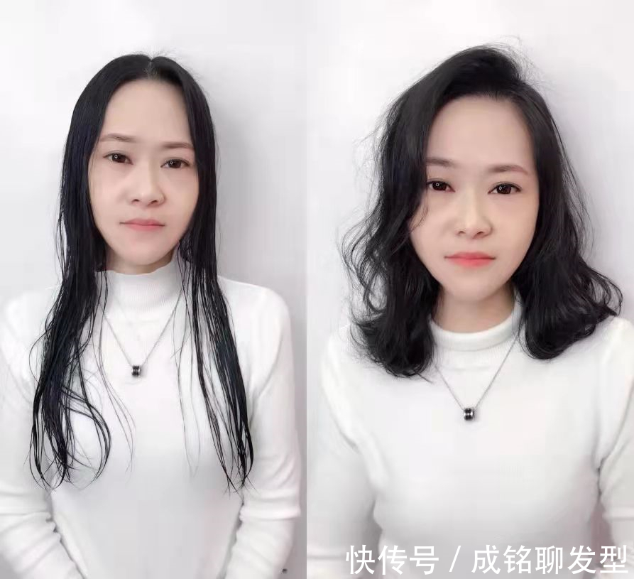 右图 发型对女人太重要,看完这几组对比你就明白,时尚减龄还显脸小