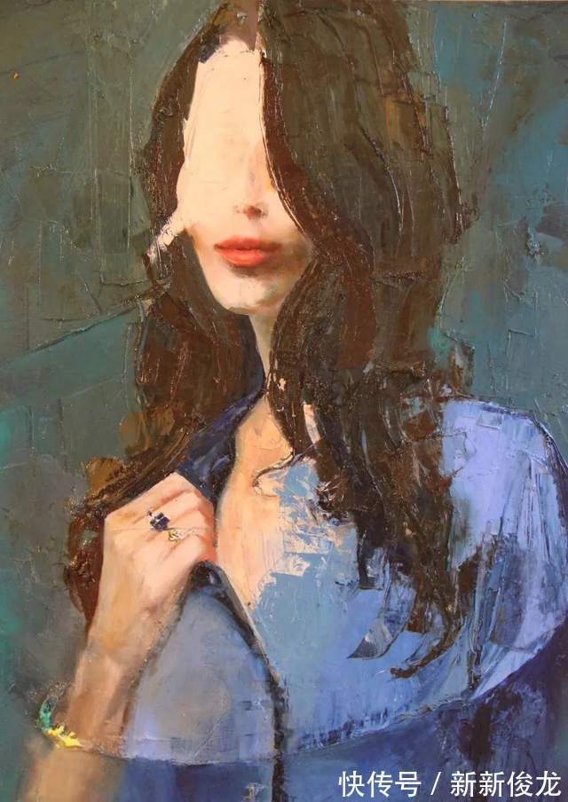 画家@她以生动、动感和现代的笔触,描绘画面