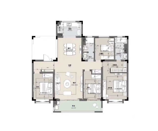 四居室|160平简欧风四居室,这个家给人繁忙都市无法给予的畅快