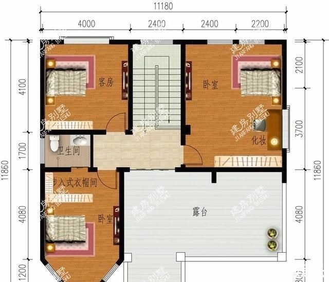 两室|广受好评的两栋农村别墅,第一栋带八角窗,就像小城堡
