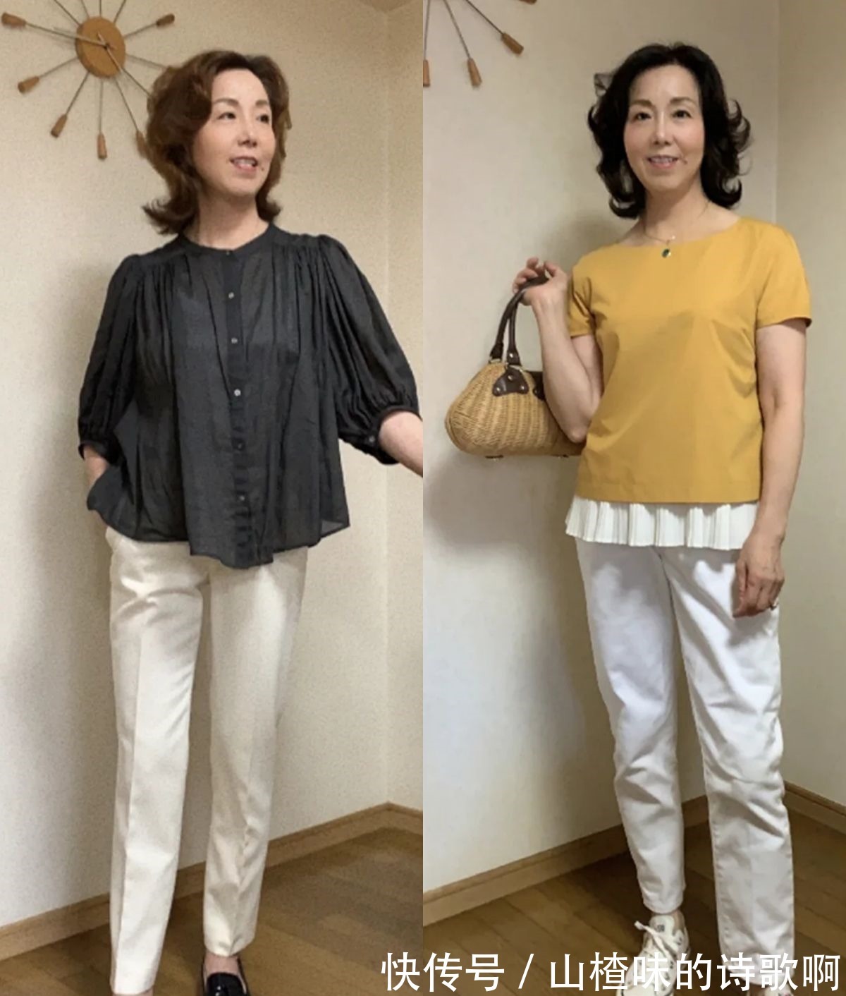 牛仔裤 适合50岁普通人的早秋穿搭,简约大方不过时,轻松当个时髦精