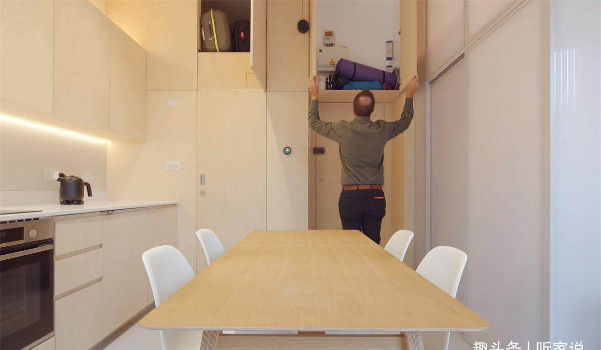 小家|他翻新29㎡蜗居:拆掉隔断做全开放空间,利用3米4层高做夹层卧室