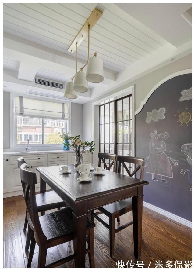 美式|116㎡三居室,简洁舒适的美式风,超通透的户型设计,家家都适用!