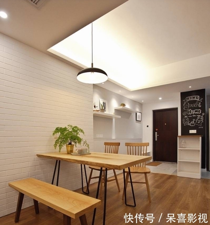 简约风|80㎡简约风新房，两居室户型，完工效果简约大方