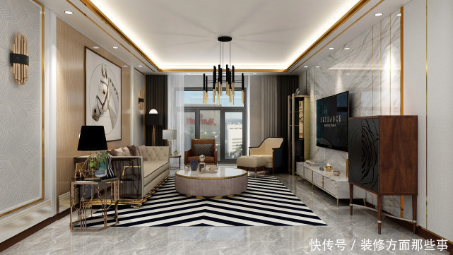 三居室|131平现代三居室低调婉转的华贵,赋予人更好的视觉效果