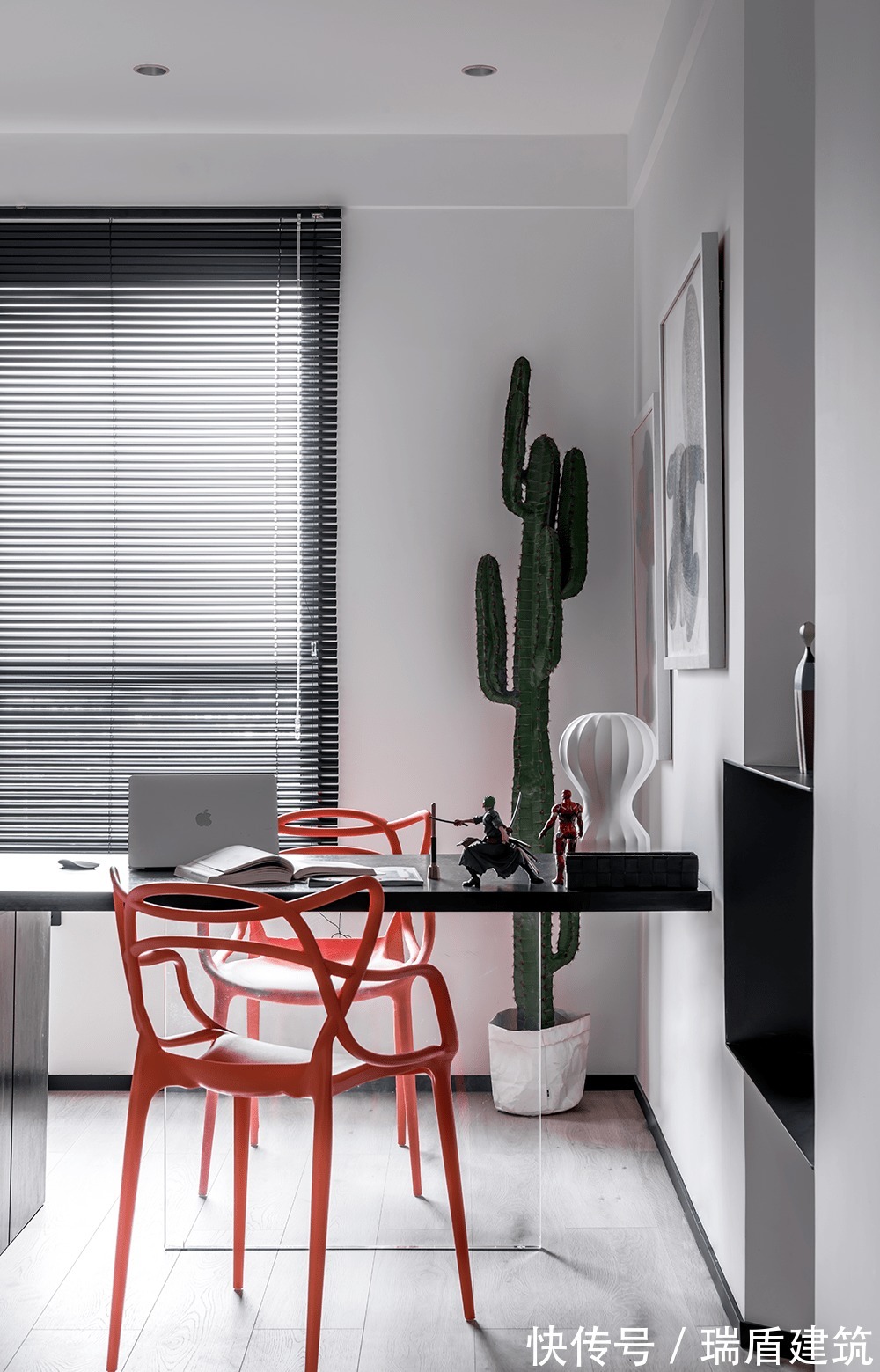 水泥板|120㎡简约高级黑,这样设计超有范!