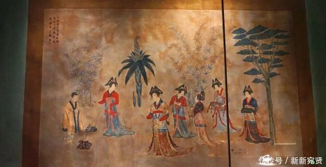 契丹贵族墓画了幅汉人美女图,还题诗说“征辽”