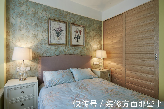 横梁|124平三居室明快光鲜，展现美式复古张弛有度的强大气场