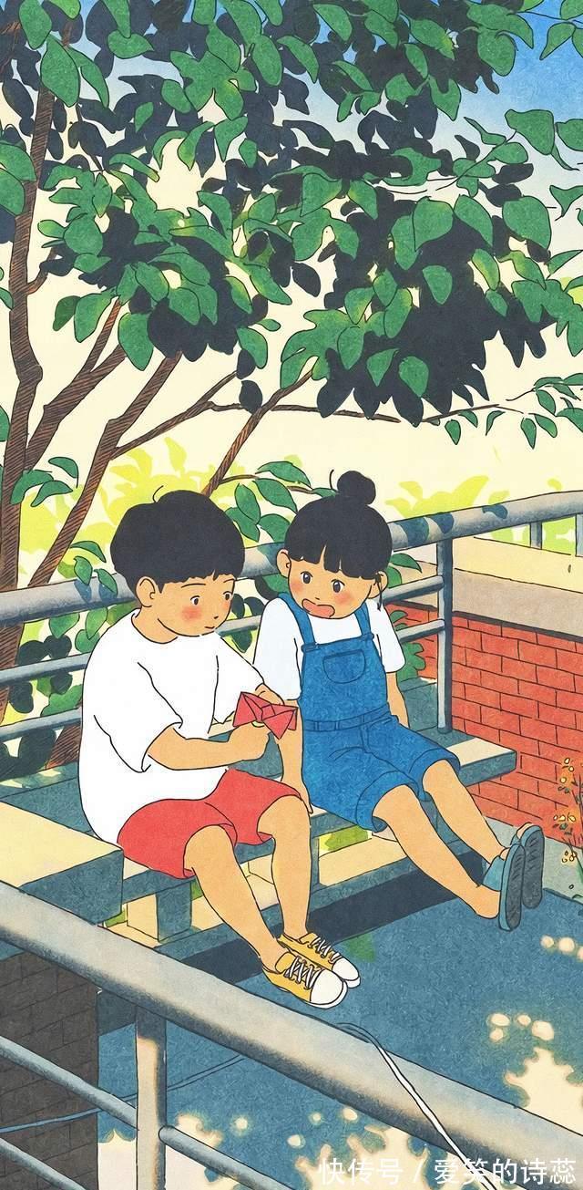 动漫插画壁纸,年少岁月的童话