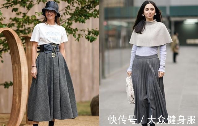 右图 高级灰不容易驾驭,看看会穿的女人,是如何穿出它的高级感!