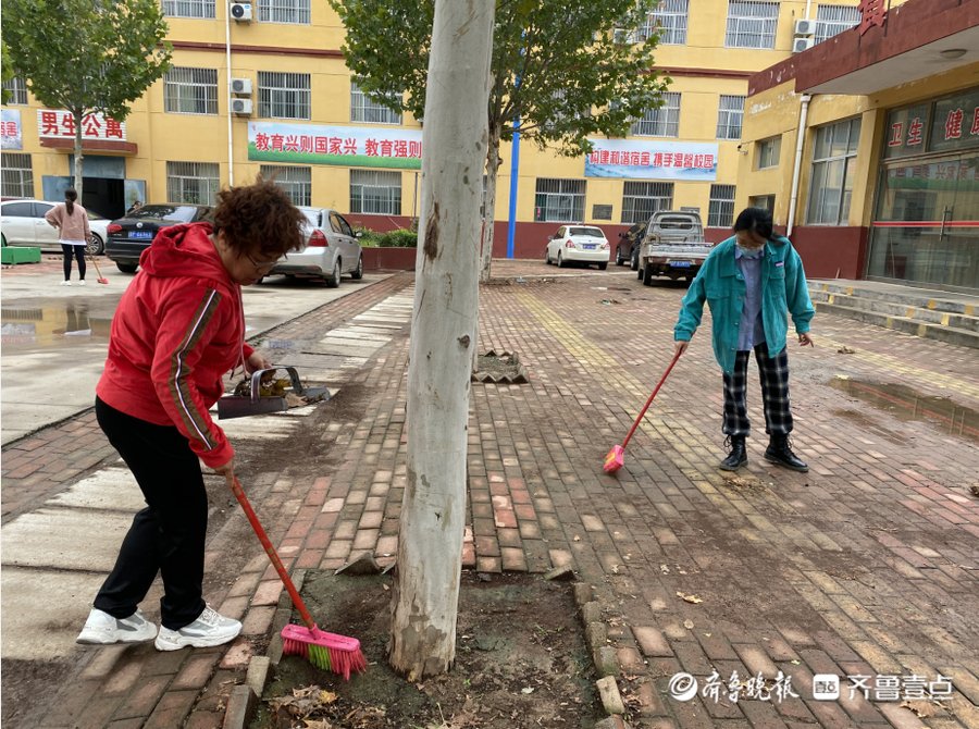 大扫除|东昌府区大张中学开展校园卫生大扫除活动