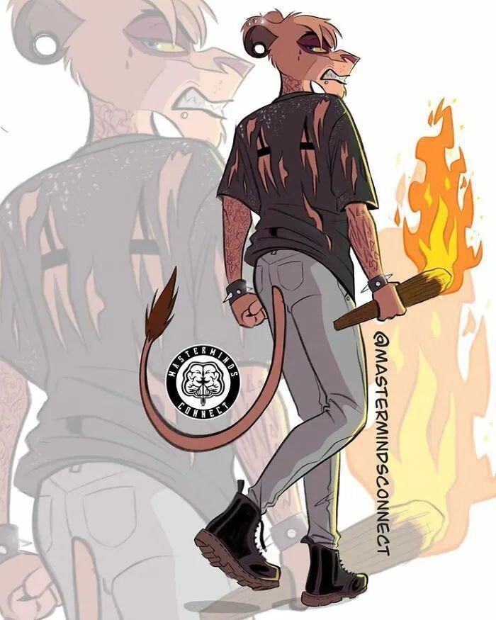 插画家|插画家将《狮子王》变成现代人，帅气极了，网友喊话：快出动画