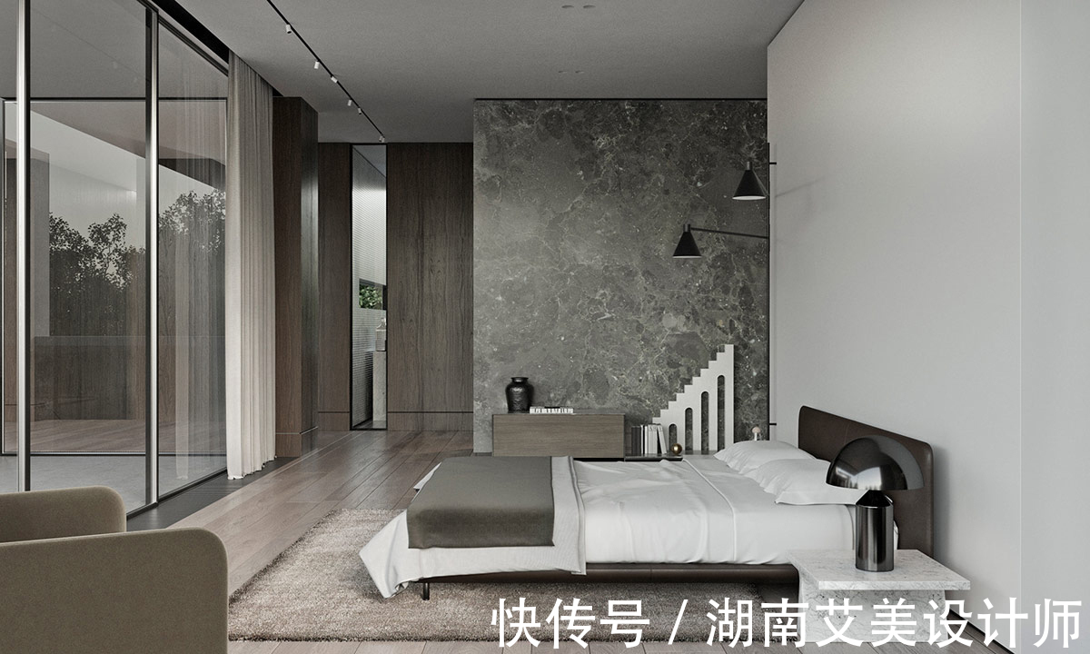 私宅|225㎡私宅设计,极简空间中找寻那一隅宁静致远