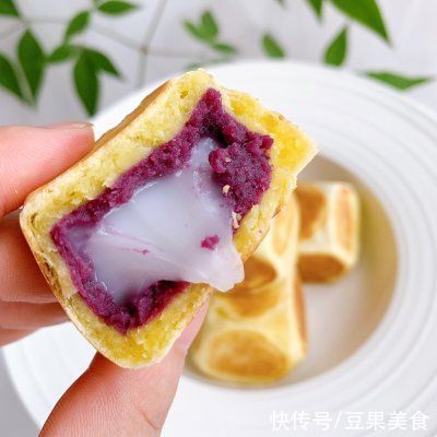 教程|百吃不腻的「缤纷下午茶」 虎皮饽饽-紫薯仙豆糕教程