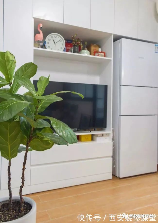 鞋柜|55㎡一室改两室,麻雀虽小五脏俱全