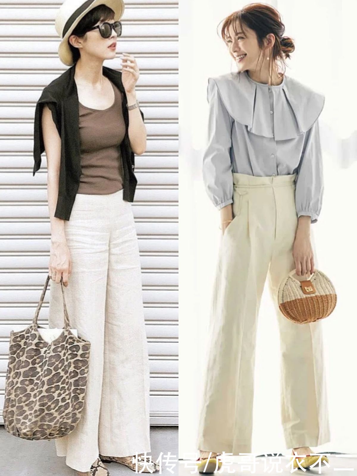 尖头|阔腿裤不流行搭高跟鞋，配这4种平底鞋更舒适高级，优雅女人都爱